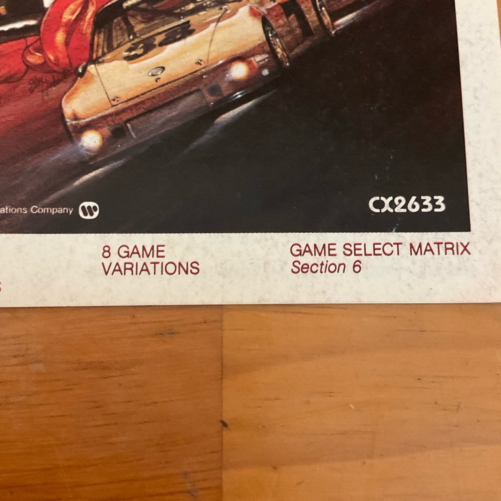 Atari Night Driver Game Instructions - Picture 2 of 4